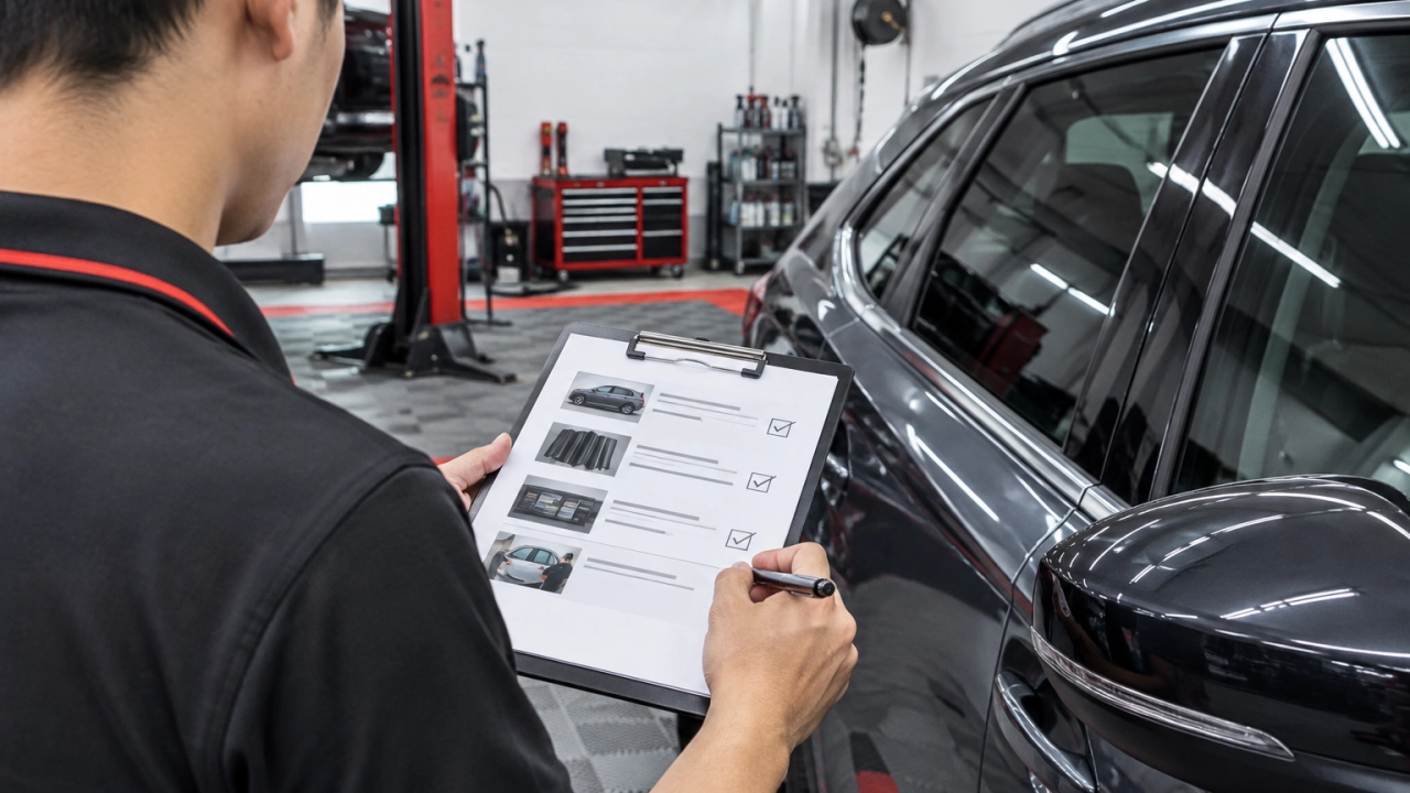 Ảnh minh họa: Checklist kiểm tra trước khi đặt lịch dán phim