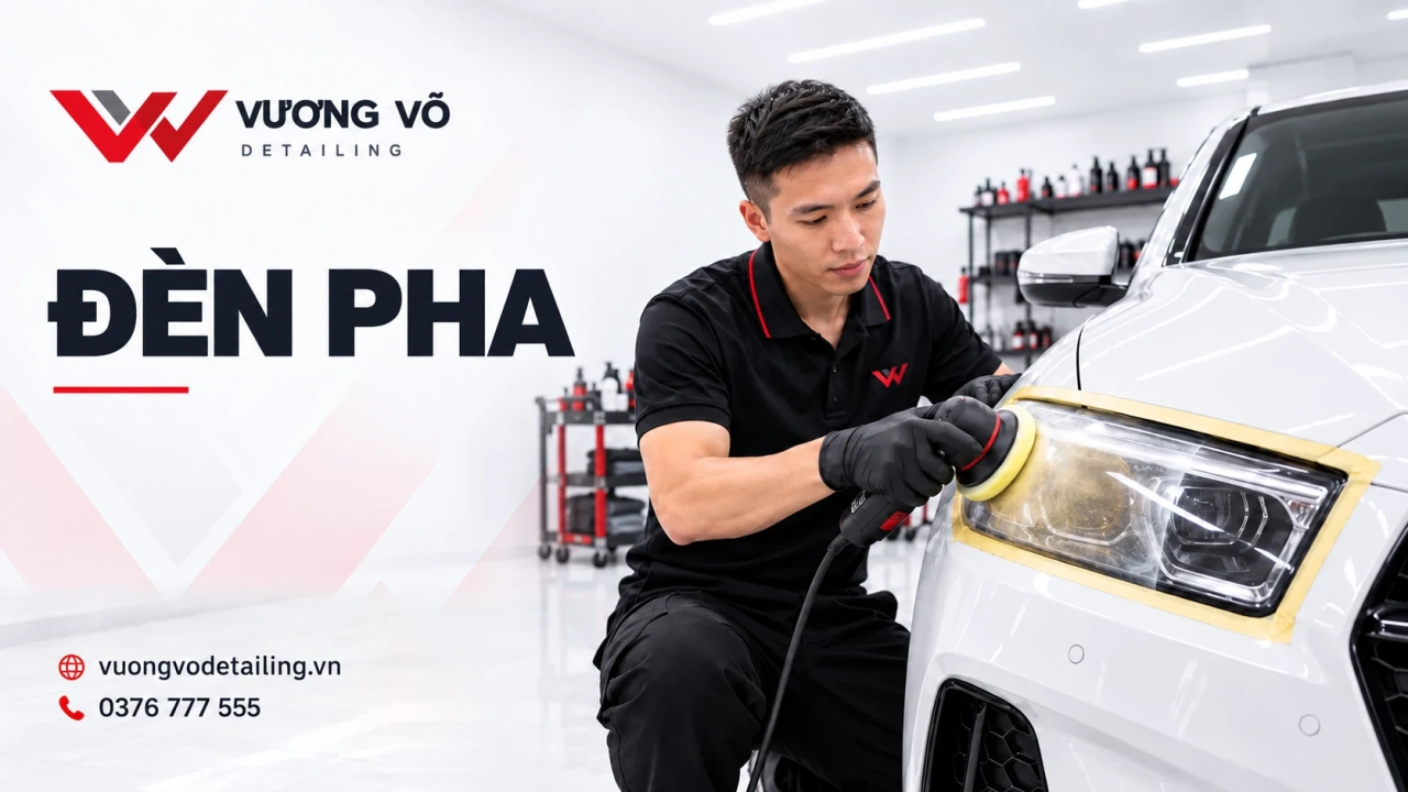 Phục hồi đèn pha ô tô bị ố vàng Quảng Ngãi: Khi nào nên làm?