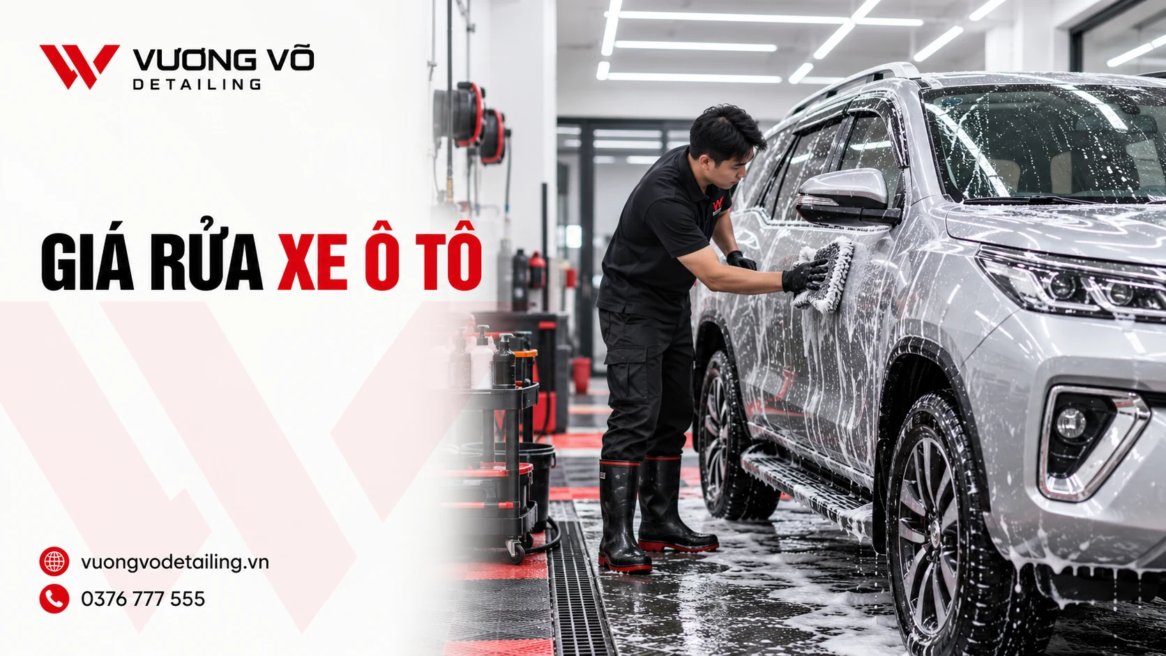 Giá rửa xe ô tô tại Quảng Ngãi: Chọn đúng gói cho chiếc xe của bạn