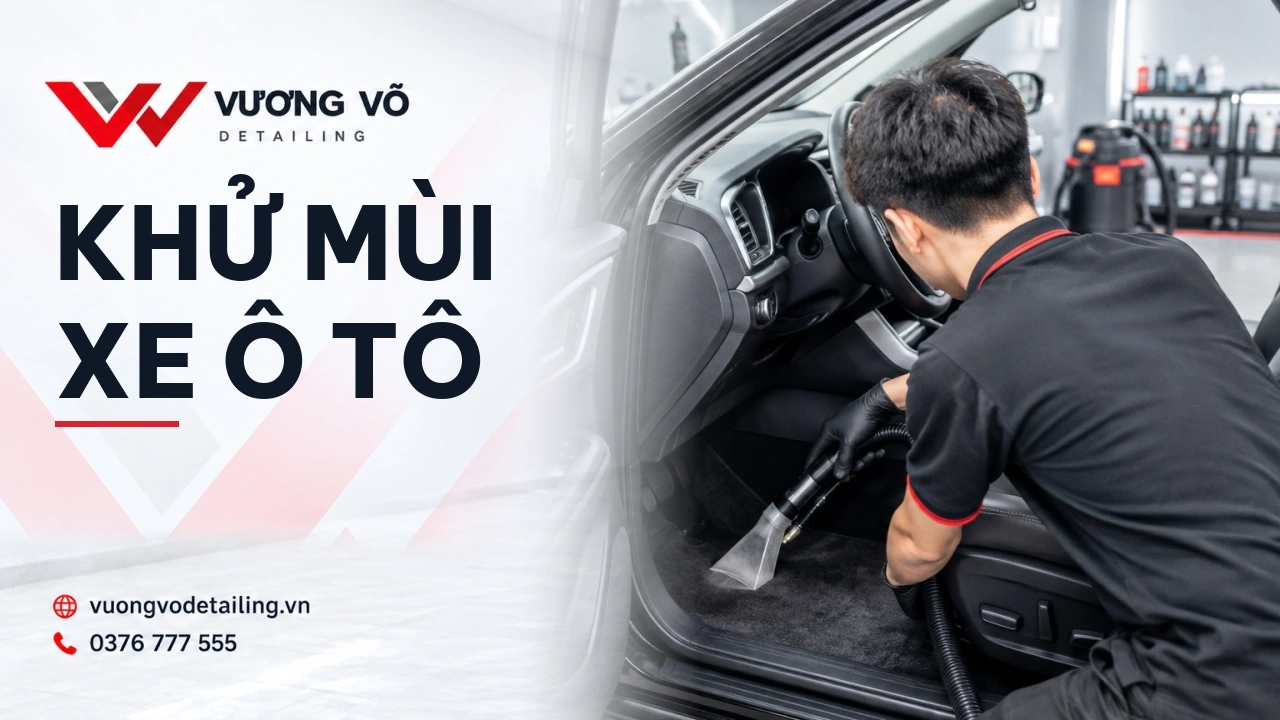 Khử mùi xe ô tô Quảng Ngãi: Xử lý đúng nguyên nhân