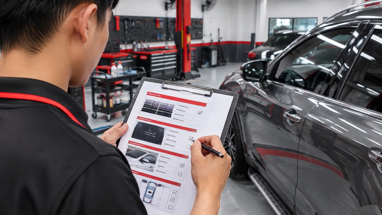 Ảnh minh họa: Checklist kiểm tra trước khi dán phim 3M