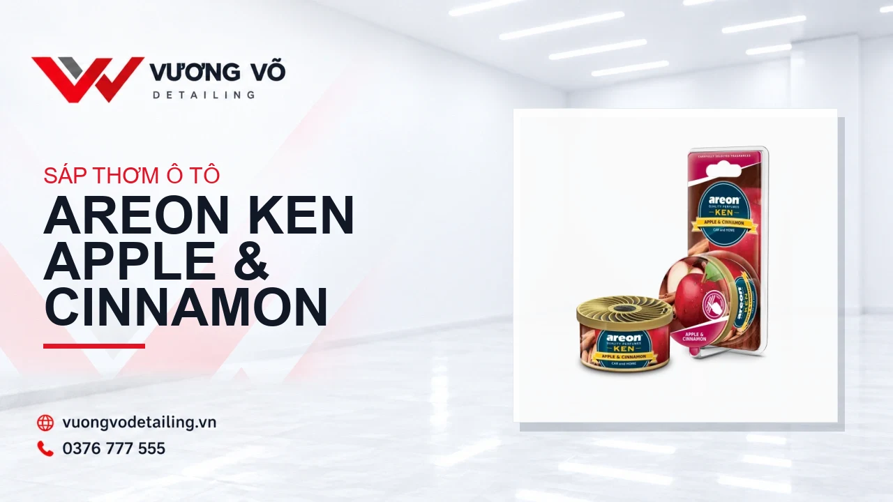 Sáp thơm ô tô Areon Ken Apple & Cinnamon - Hương táo quế