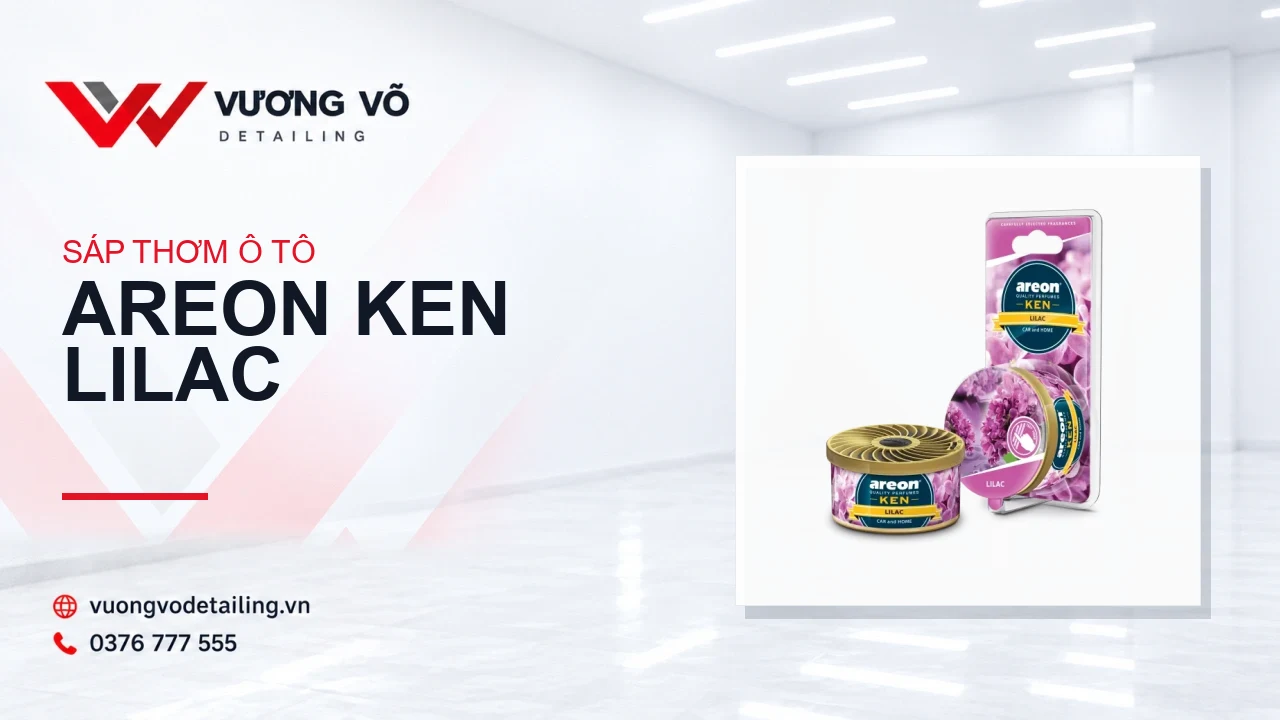 Sáp thơm ô tô Areon Ken Lilac - Hương hoa tử đinh hương