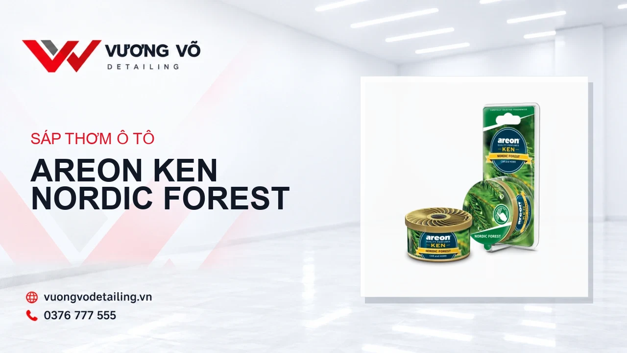 Hộp sáp thơm Areon Ken Nordic Forest - Hương cây lá kim trên nền Vương Võ Detailing