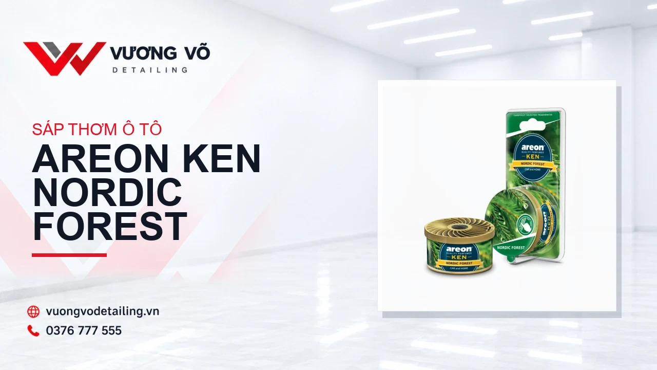 Sáp thơm ô tô Areon Ken Nordic Forest - Hương cây lá kim