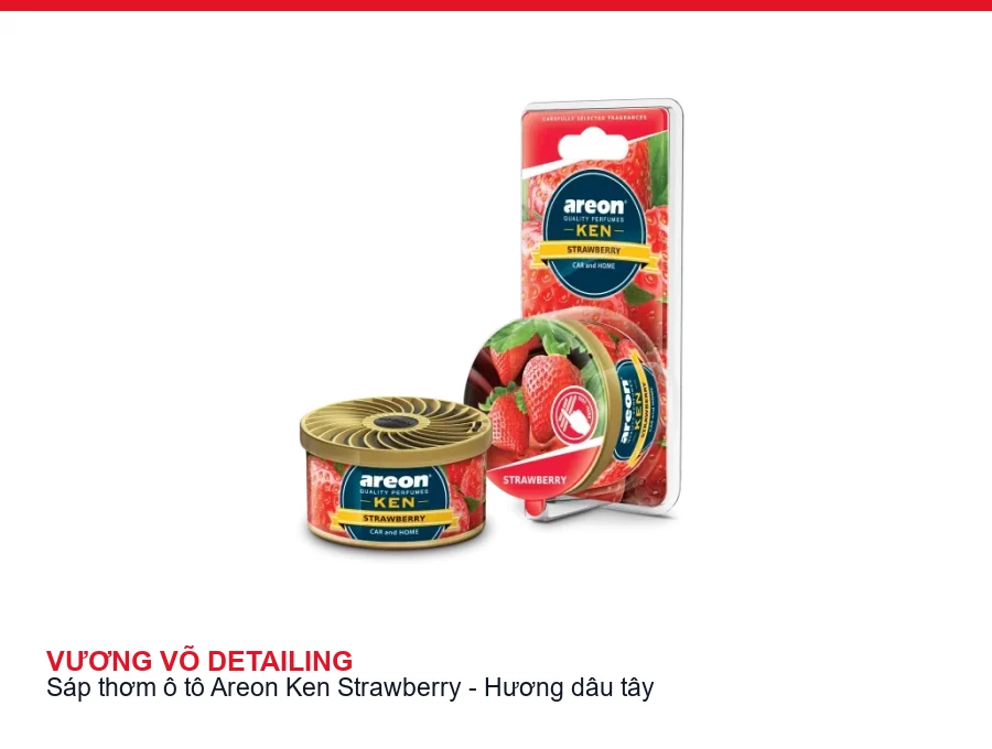 Hình chi tiết hộp sáp thơm Areon Ken Strawberry - Hương dâu tây