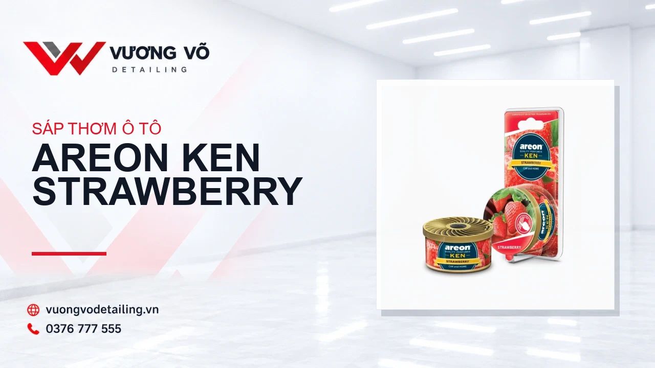 Sáp thơm ô tô Areon Ken Strawberry - Hương dâu tây