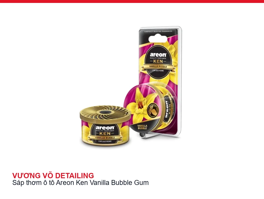 Hình chi tiết hộp sáp thơm Areon Ken Vanilla Bubble Gum