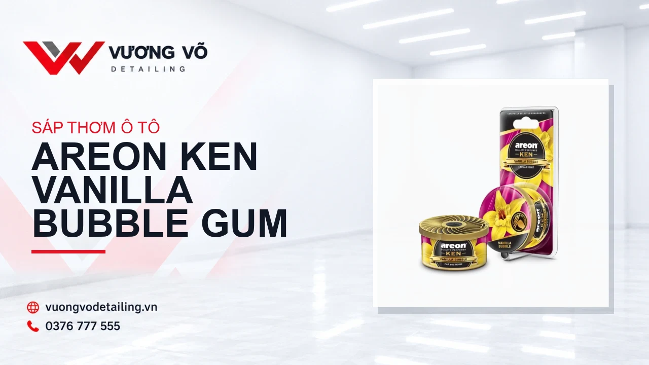 Sáp thơm ô tô Areon Ken Vanilla Bubble Gum