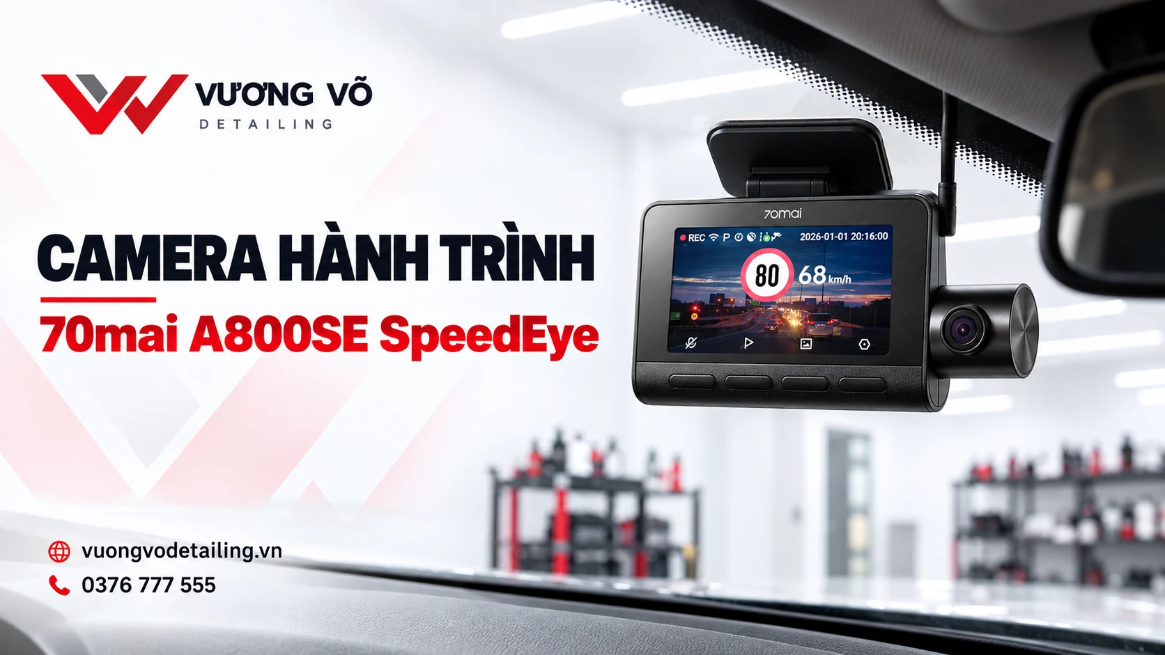 Camera hành trình 70mai A800SE SpeedEye