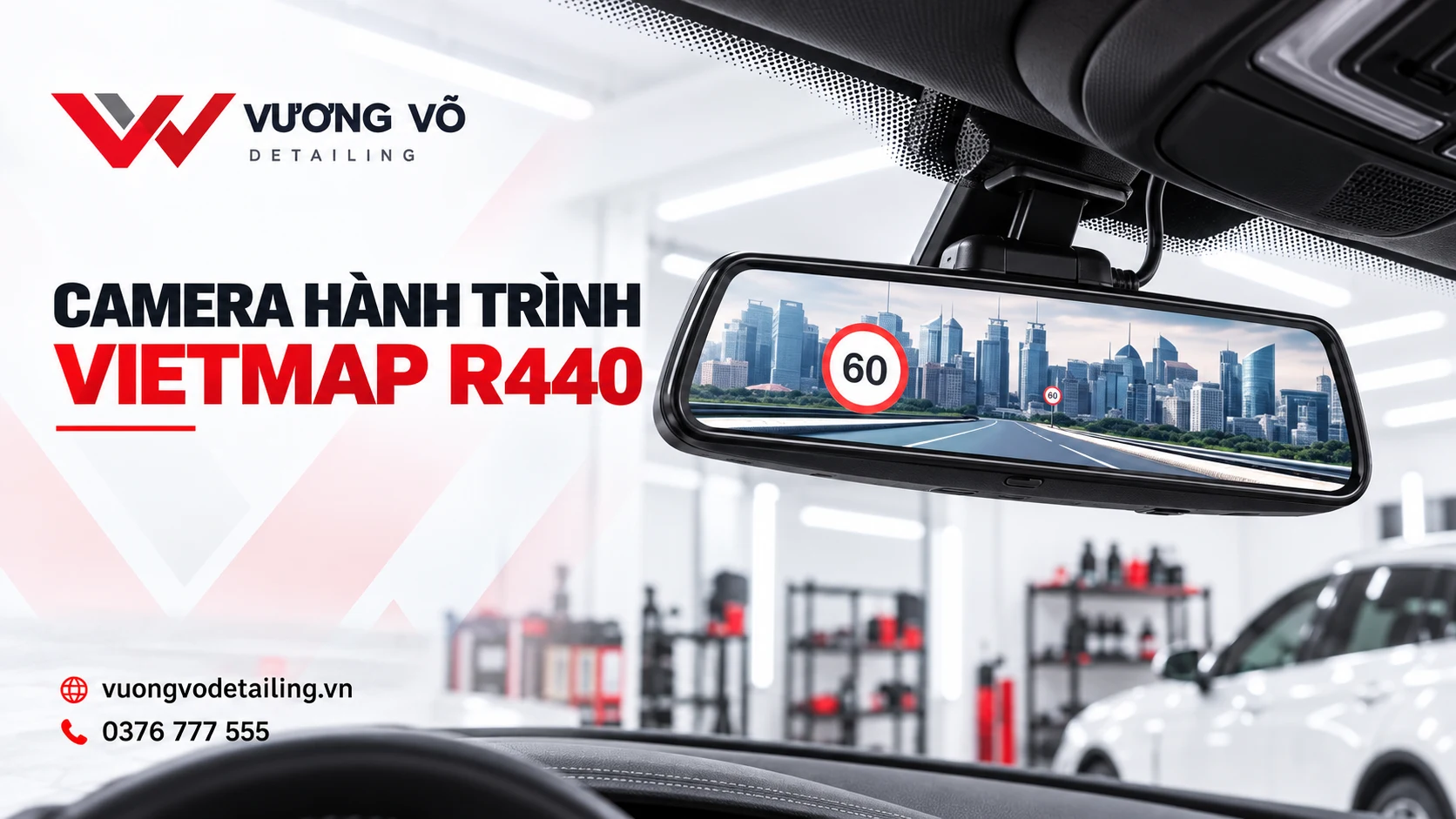 Camera hành trình gương Vietmap R440