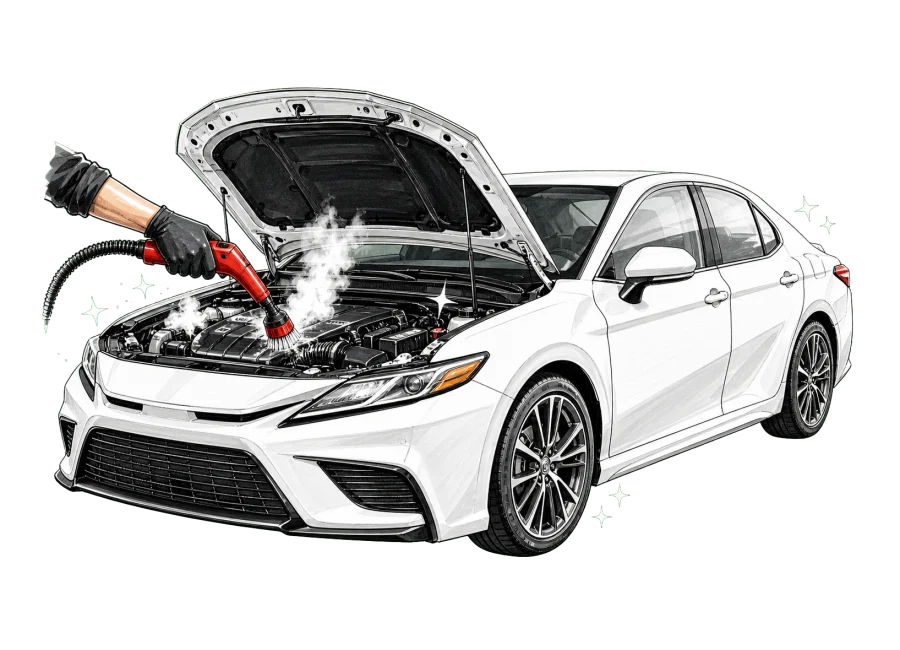 Minh họa dịch vụ Vệ sinh khoang máy