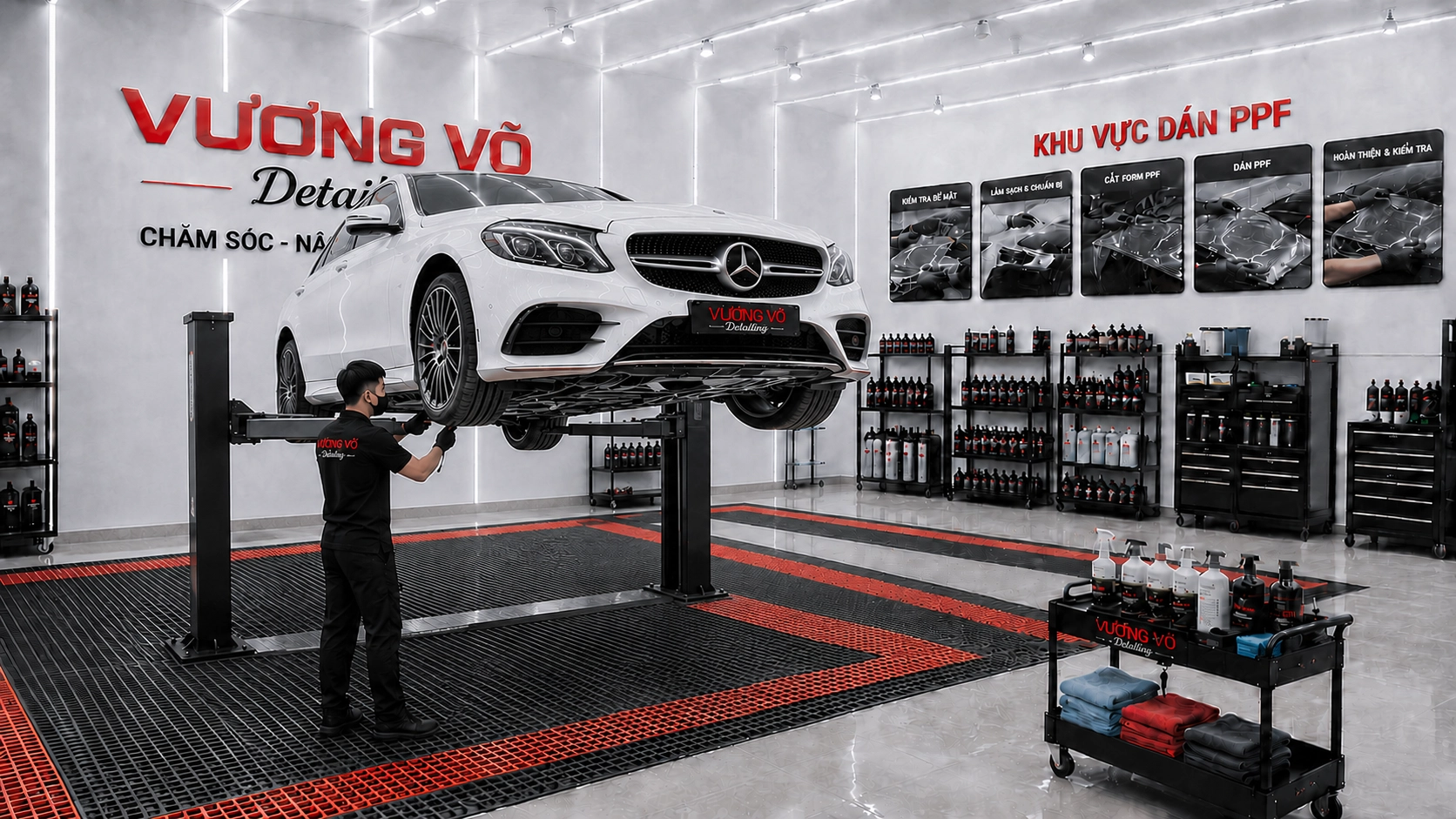 Xe sau khi phủ gầm