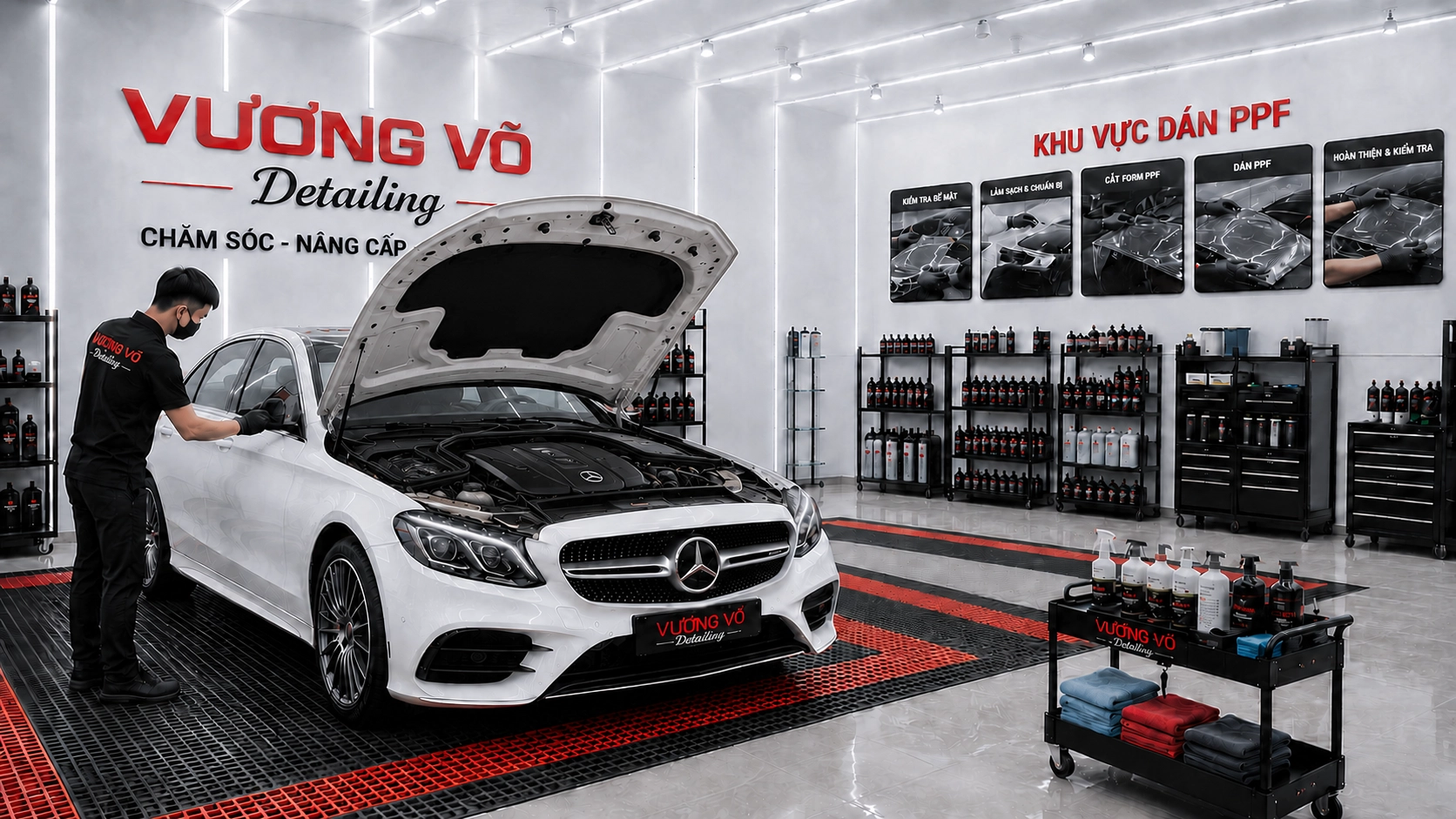 Sau khi vệ sinh khoang máy